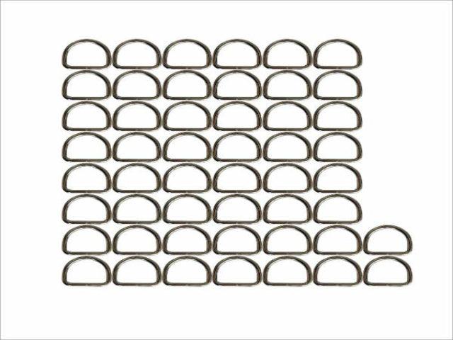 Dee Rings - 50mm Silver - Cams Cords