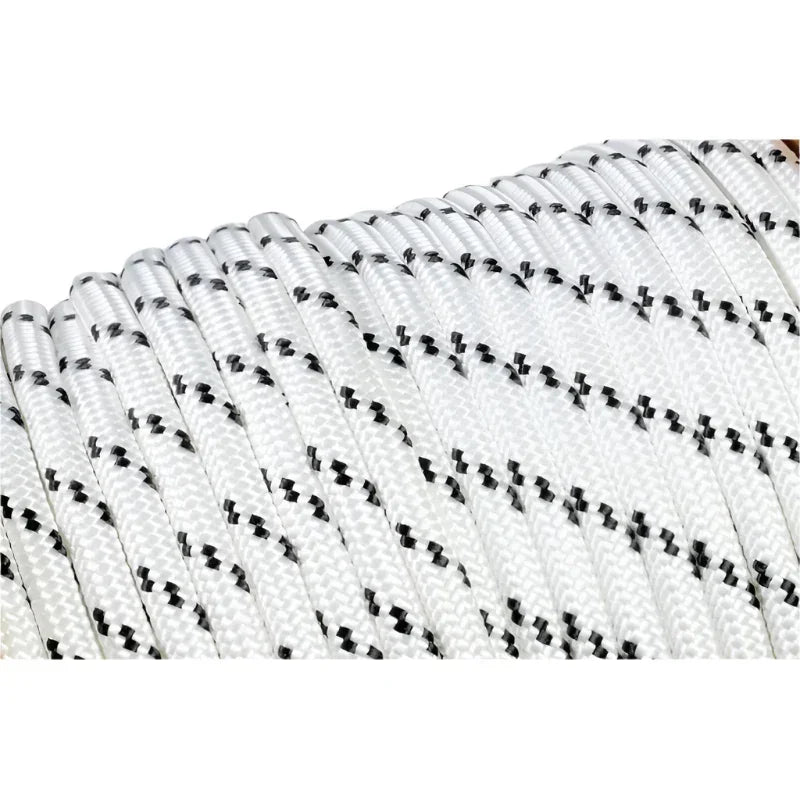 Marine Rope - White & Black Fleck - 12mm