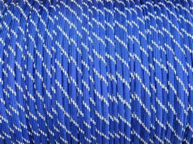 Electric Blue Reflective Paracord - Cams Cords