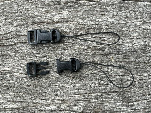 Lanyard Buckle - Black - 10mm - Type 1 - Cams Cords