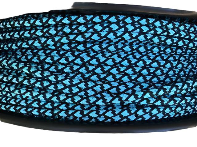 Lattice- Aqua-Black halter - 6mm - Cams Cords