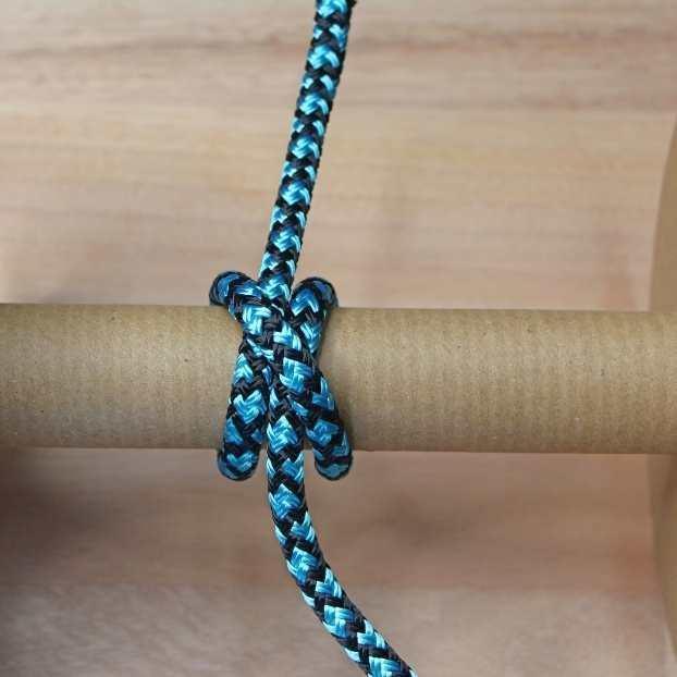 Lattice- Aqua-Black halter - 8mm - Cams Cords