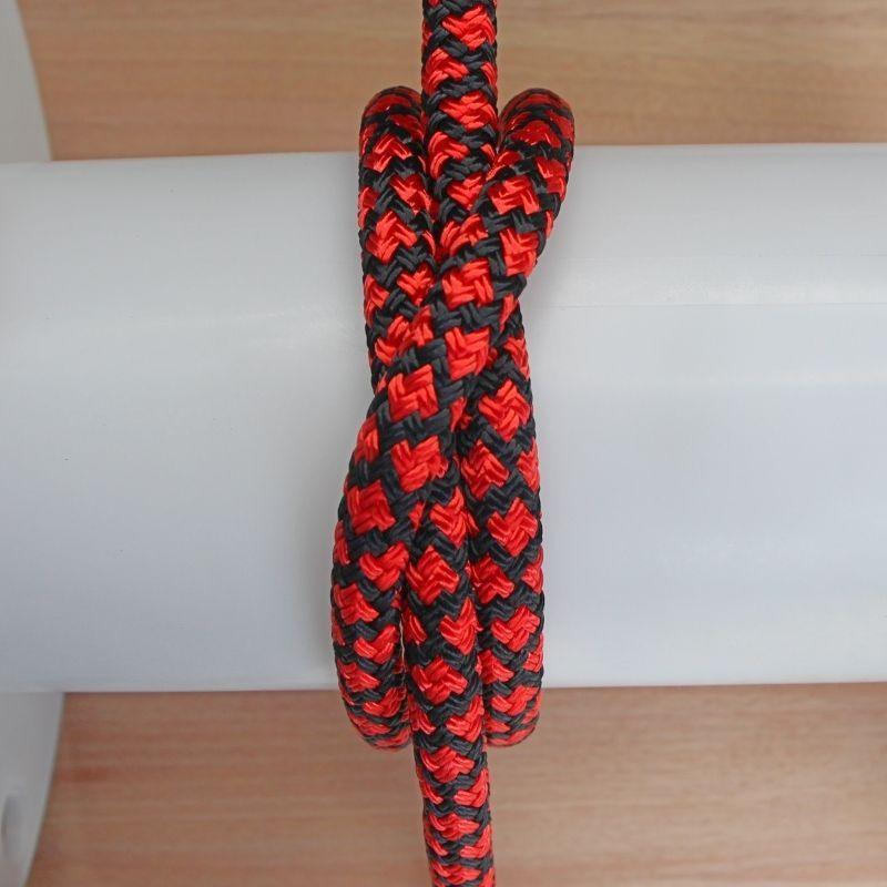 Lattice- Red-Black halter - 6mm * - Cams Cords