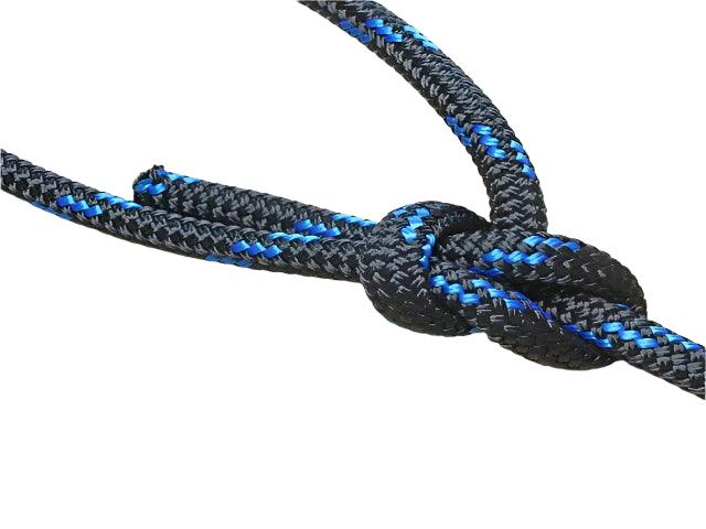 Marine Rope - Black with Blue Flecks - 12mm - Cams Cords