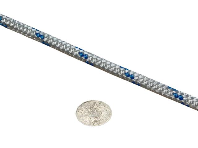 Marine Rope - White & Blue Fleck - 14mm - Cams Cords