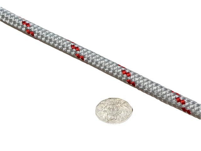 Marine Rope - White with Red Flecks - 14mm* - Cams Cords