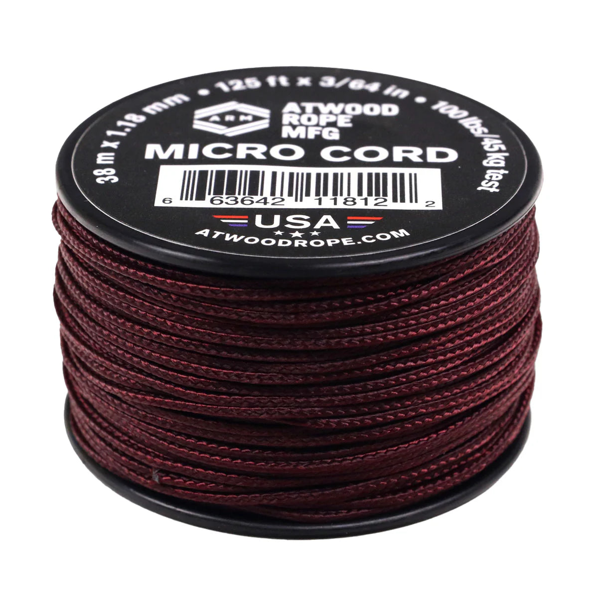 Atwood Micro Cord 1.18mm - Maroon *New*