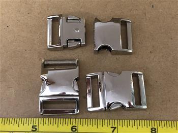 Metal - Silver Buckle - 20mm - Cams Cords