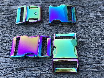 Metal Slimline Buckle - Rainbow 25mm Side Release - Cams Cords