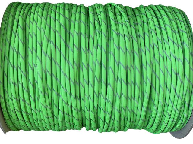 Neon Green Reflective Paracord - Cams Cords