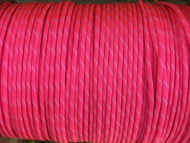 Neon Pink Glow in the Dark Paracord - Cams Cords