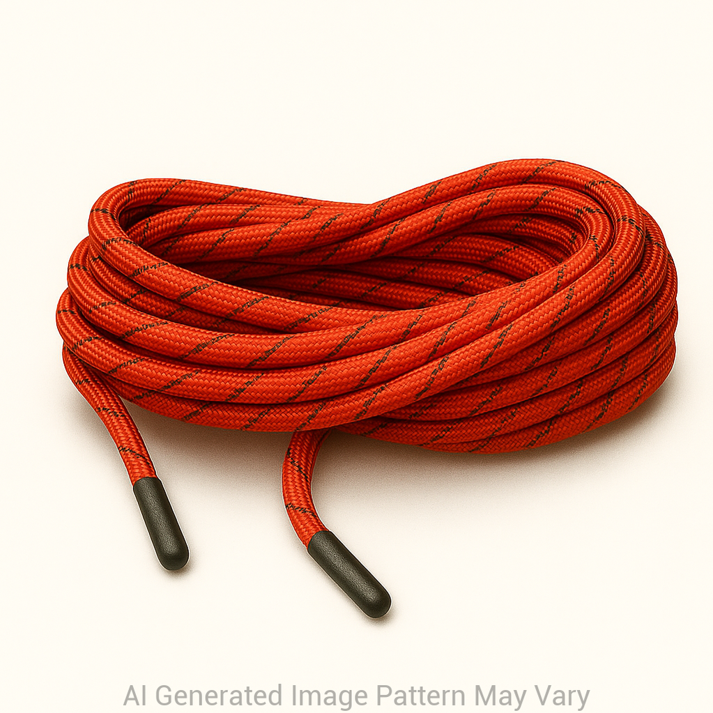 Neon Orange 550 Paracord Reflective Shoelaces