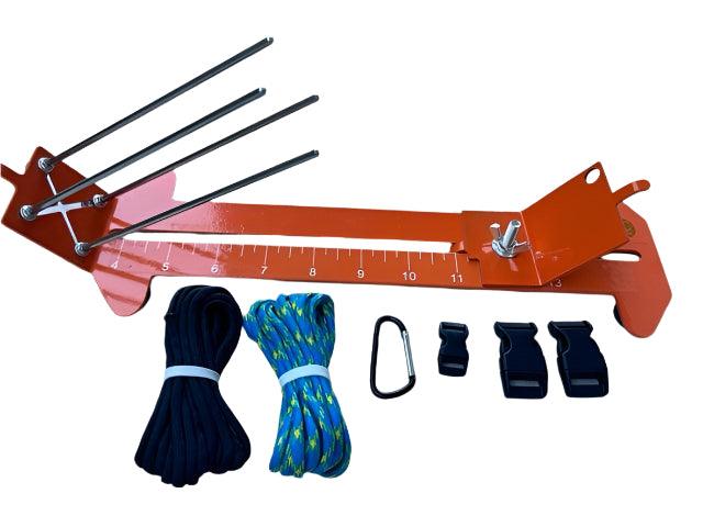 Paracord Monkey Fist Jig Metal Orange Cams Cords