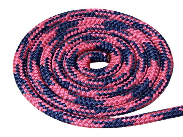 Pink-Navy Tobiano Horse Lead Rope - 14mm - Cams Cords