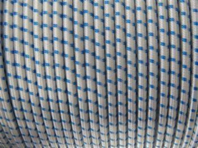 Shock Cord - White with Blue Fleck 12mm - Cams Cords