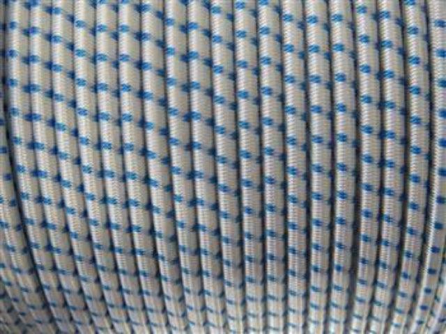Shock Cord - White with Blue Fleck 4mm - Cams Cords