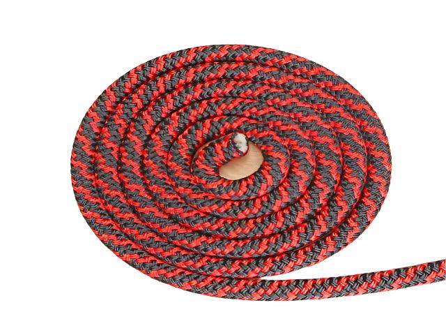 Spiral - black red halter - 8mm - Cams Cords