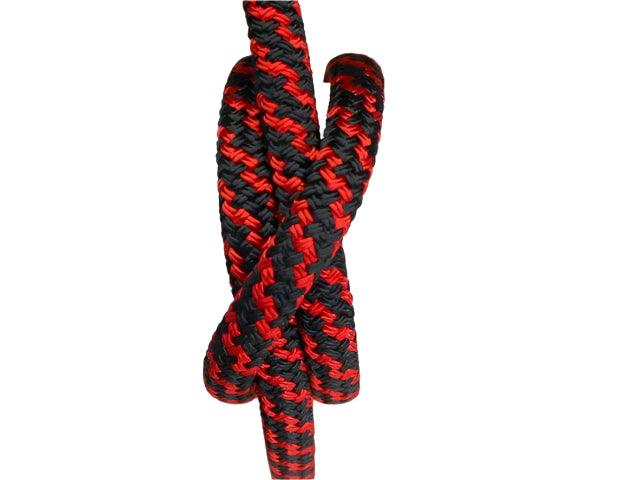 Spiral - black red halter - 8mm - Cams Cords