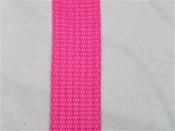 Spun Polyester Webbing - Pink 25mm - Cams Cords