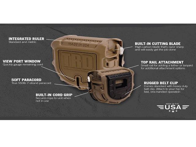 Tactical Rope Dispenser - Red - Cams Cords