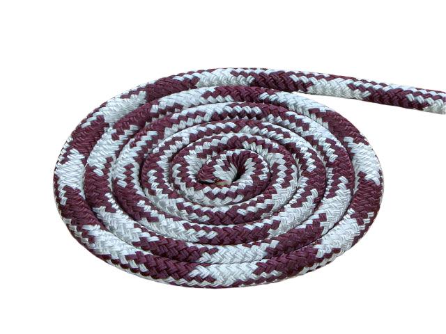 Tobiano - Burgundy-White halter - 6mm - Cams Cords
