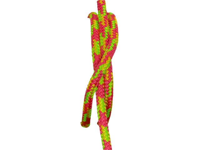 Tobiano - Pink-Yellow-Lime halter - 6mm - Cams Cords