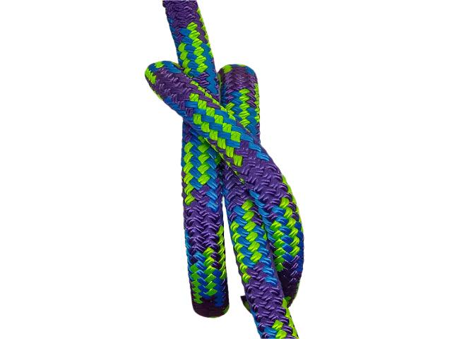 Tobiano - Purple-Blue-Lime halter - 6mm - Cams Cords