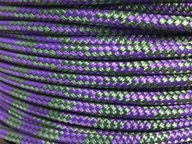 Tobiano - Purple-Dark Green halter - 6mm - Cams Cords