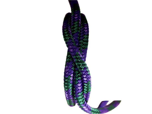Tobiano - Purple-Dark Green halter - 8mm - Cams Cords