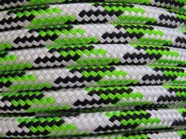 Tobiano - White-Black-Lime - 12mm - Cams Cords