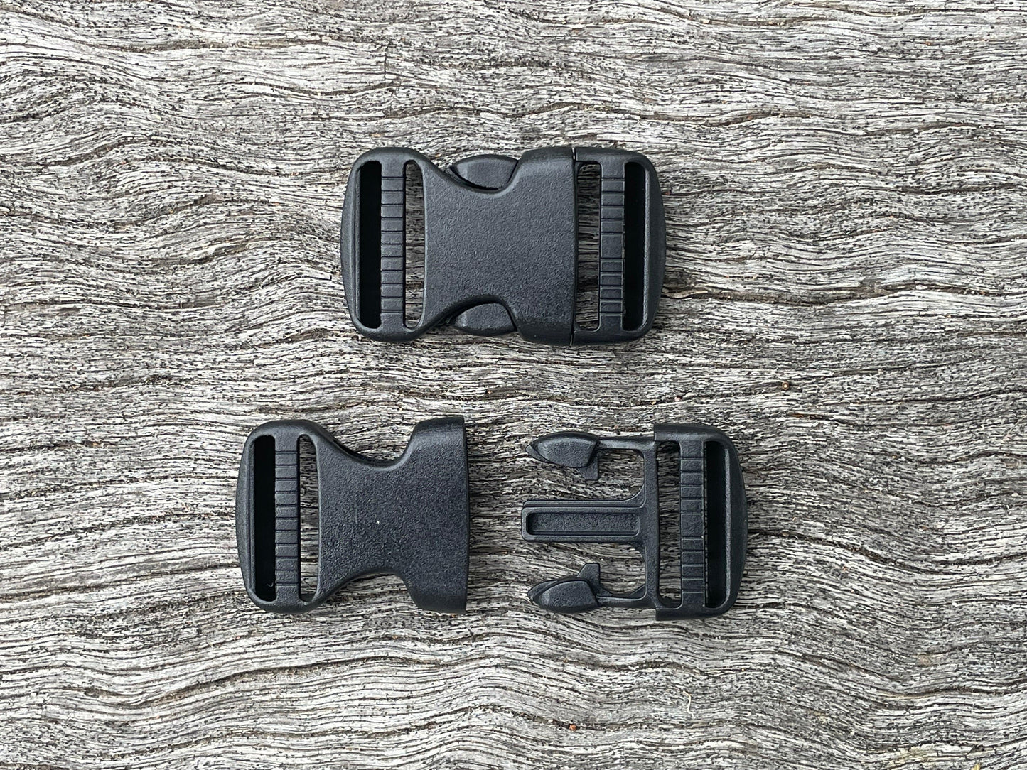 Webbing Side Release Buckle - Black 20mm - Cams Cords