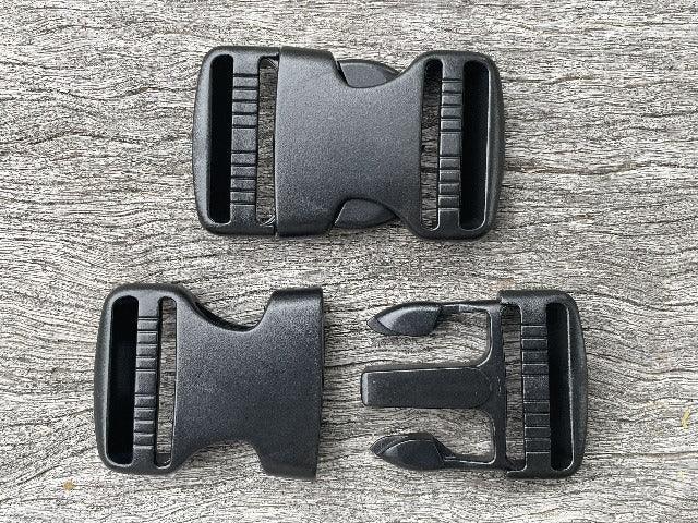 Webbing Side Release Buckle - Black 38mm - Cams Cords