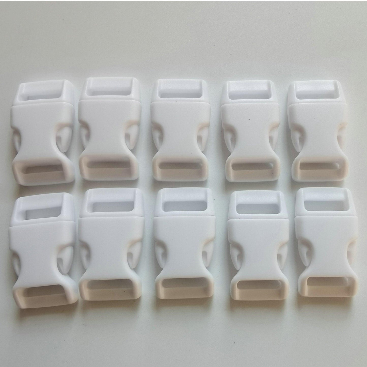 White Buckles - 15mm - Cams Cords