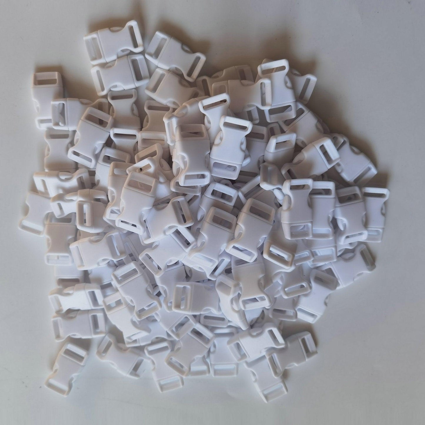 White Buckles - 15mm - Cams Cords
