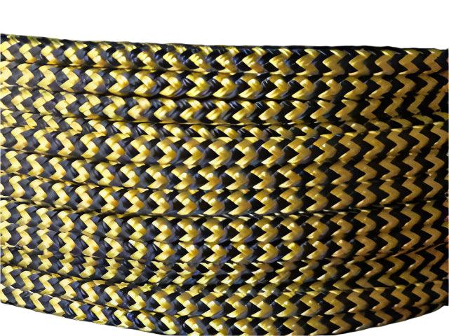 Zig Zag - Black-Yellow halter - 6mm - Cams Cords
