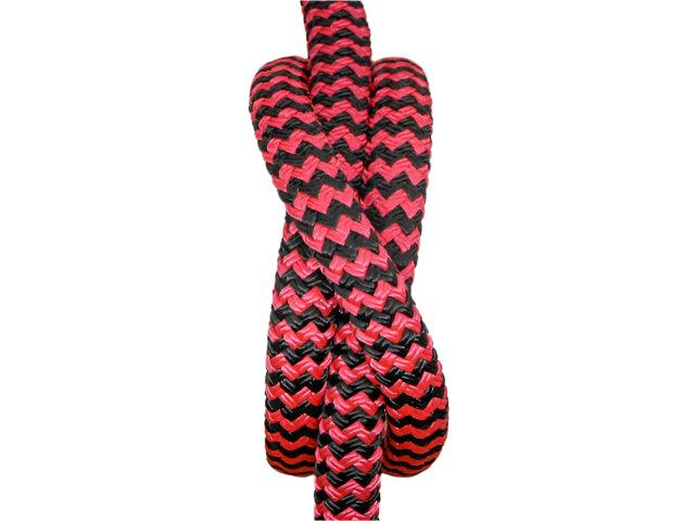 Zig Zag - Pink-Black halter - 6mm - Cams Cords