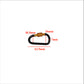 Carabiner - Black & Orange 80mm