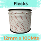 Marine Rope 12mm (Double Braid) — 100m Bulk Spool — Flecked Colors