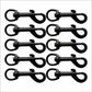 Black Snap Hooks - 12mm (1/2 inch)