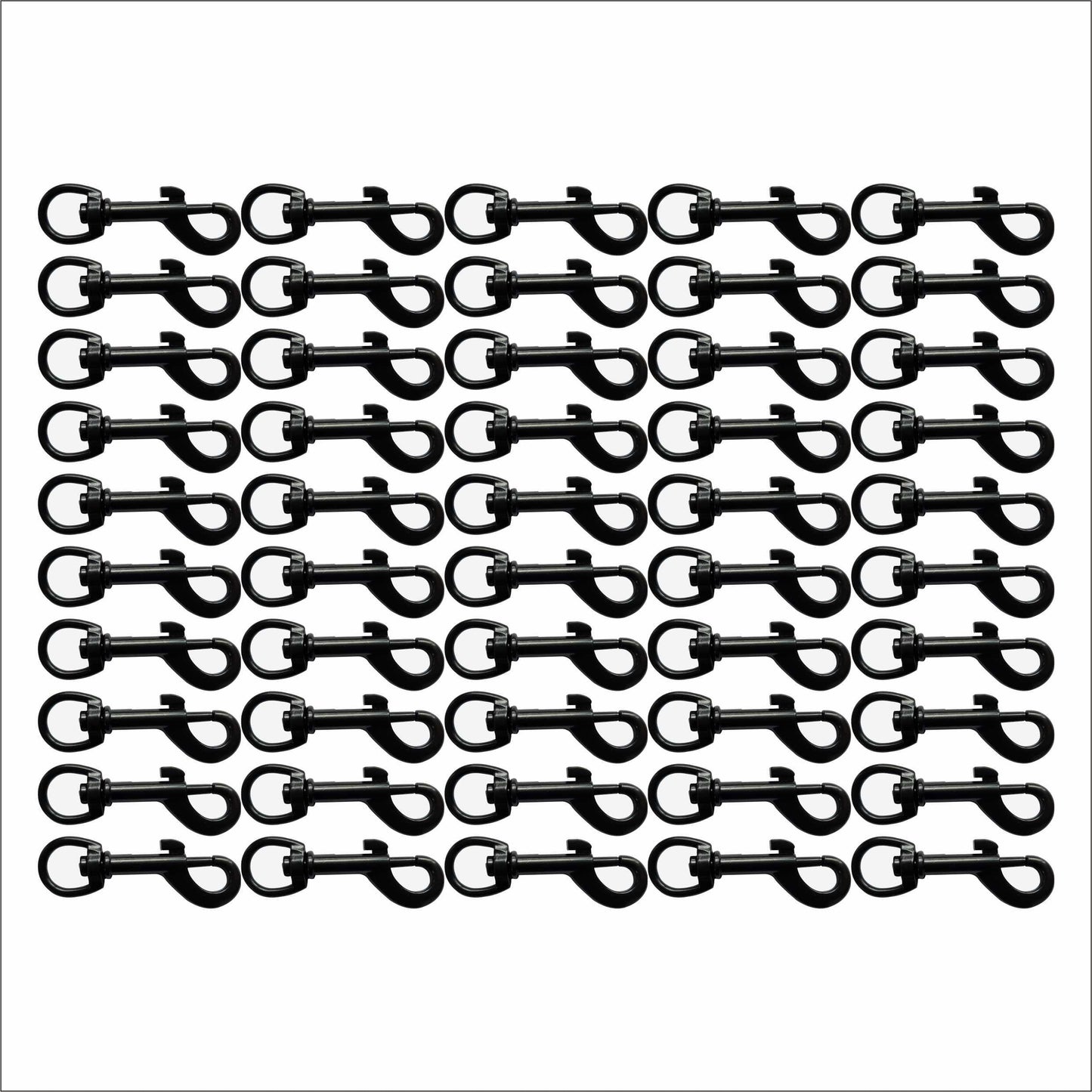 Black Snap Hooks - 12mm (1/2 inch)