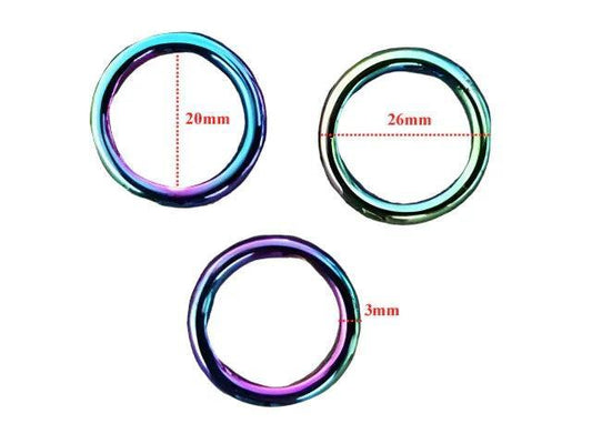 O Ring - 20mm x 3mm - Rainbow