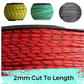 2mm Racespec - Cut the Length - Sold by the Foot - 4 color options