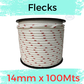 Marine Rope 14mm (Double Braid) — 100m Bulk Spool — Flecked Colors