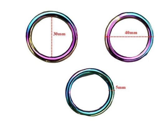O Ring - 30mm x 5mm - Rainbow