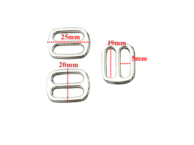 Tri-Glide rounded - 20mm - Silver