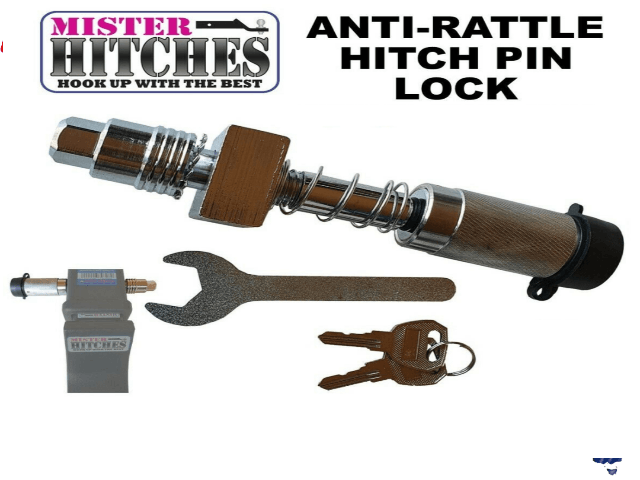 MISTER HITCHES Anti Rattle Hitch Pin & Lock (MHARHP)