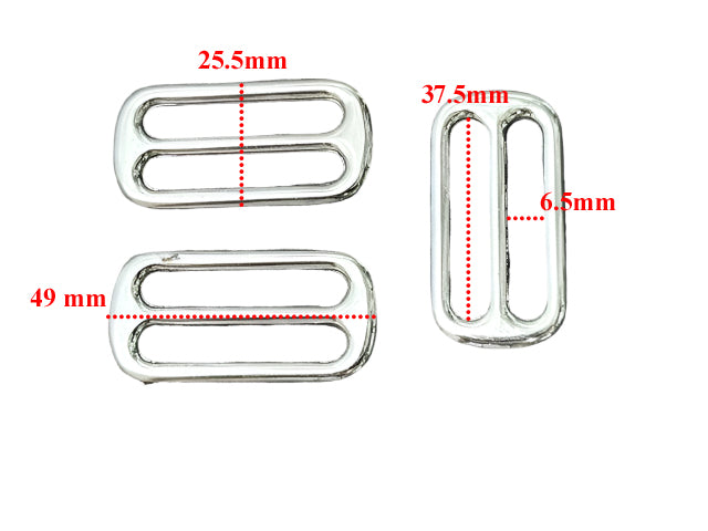 Tri-Glide rounded - 38mm - Silver