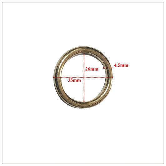 O Ring - Brass 25mm x 4mm