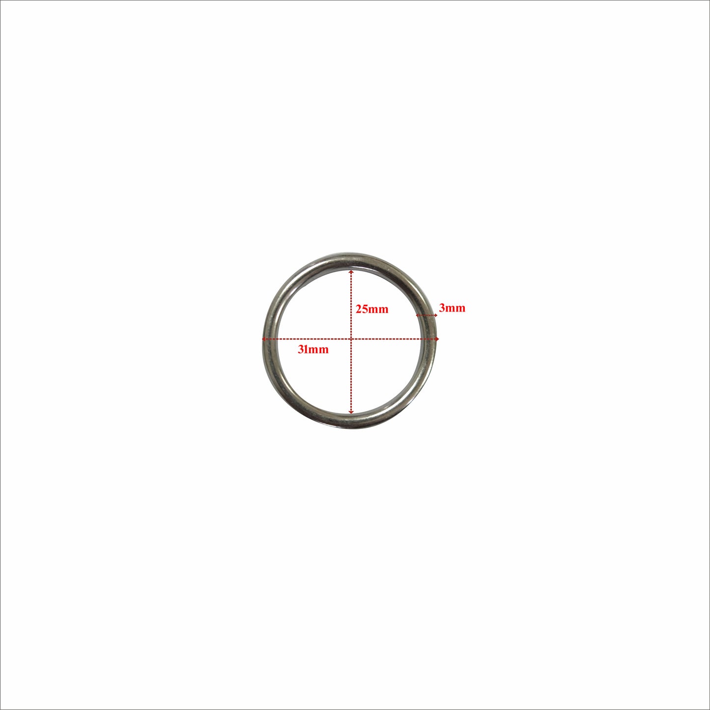 O Ring - 25mm x 3mm - Stainless Steel