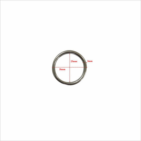 O Ring - 25mm x 3mm - Stainless Steel